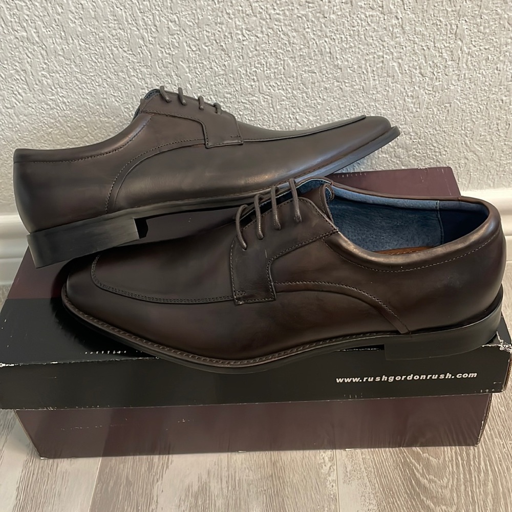 New Gordon Rush Apron Toe Derby Dark Brown Lace Up 9.5